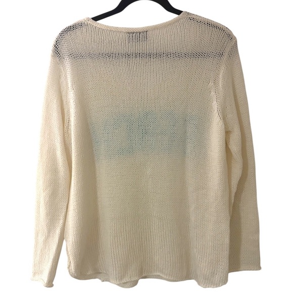 Wooden Ships Beach V Cotton Sweater - Picture 3 of 6